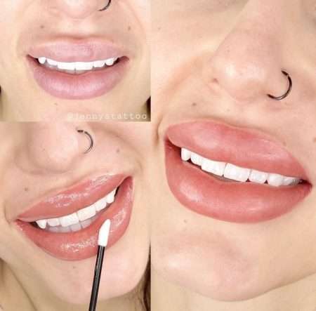 Pain-free lip blush